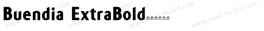 Buendia ExtraBold字体转换
